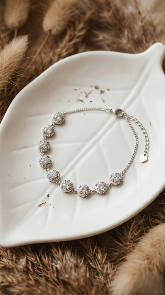 Luna Halo Crystal Bracelet