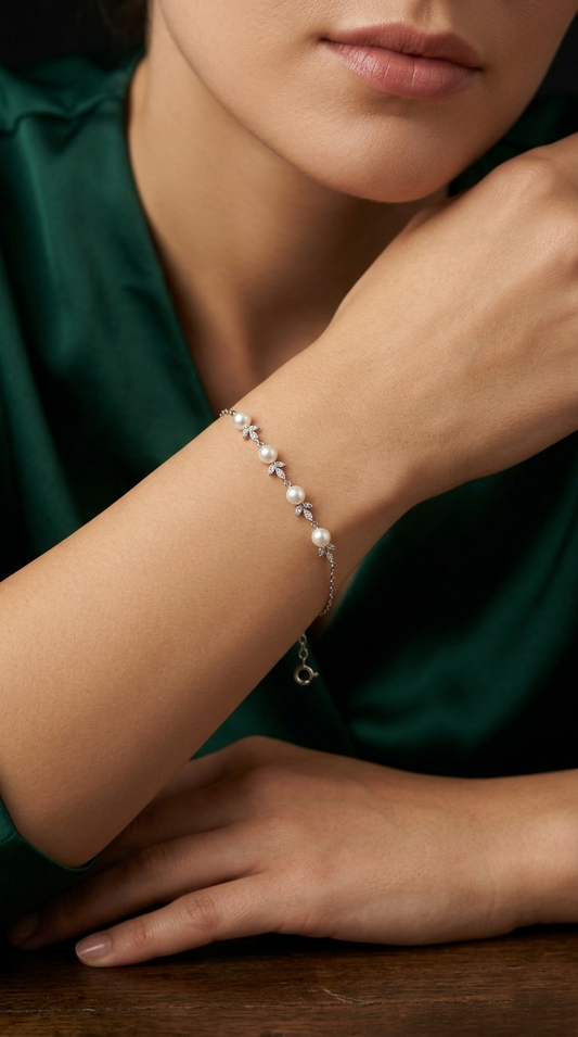 Pearl Bloom Elegance Bracelet