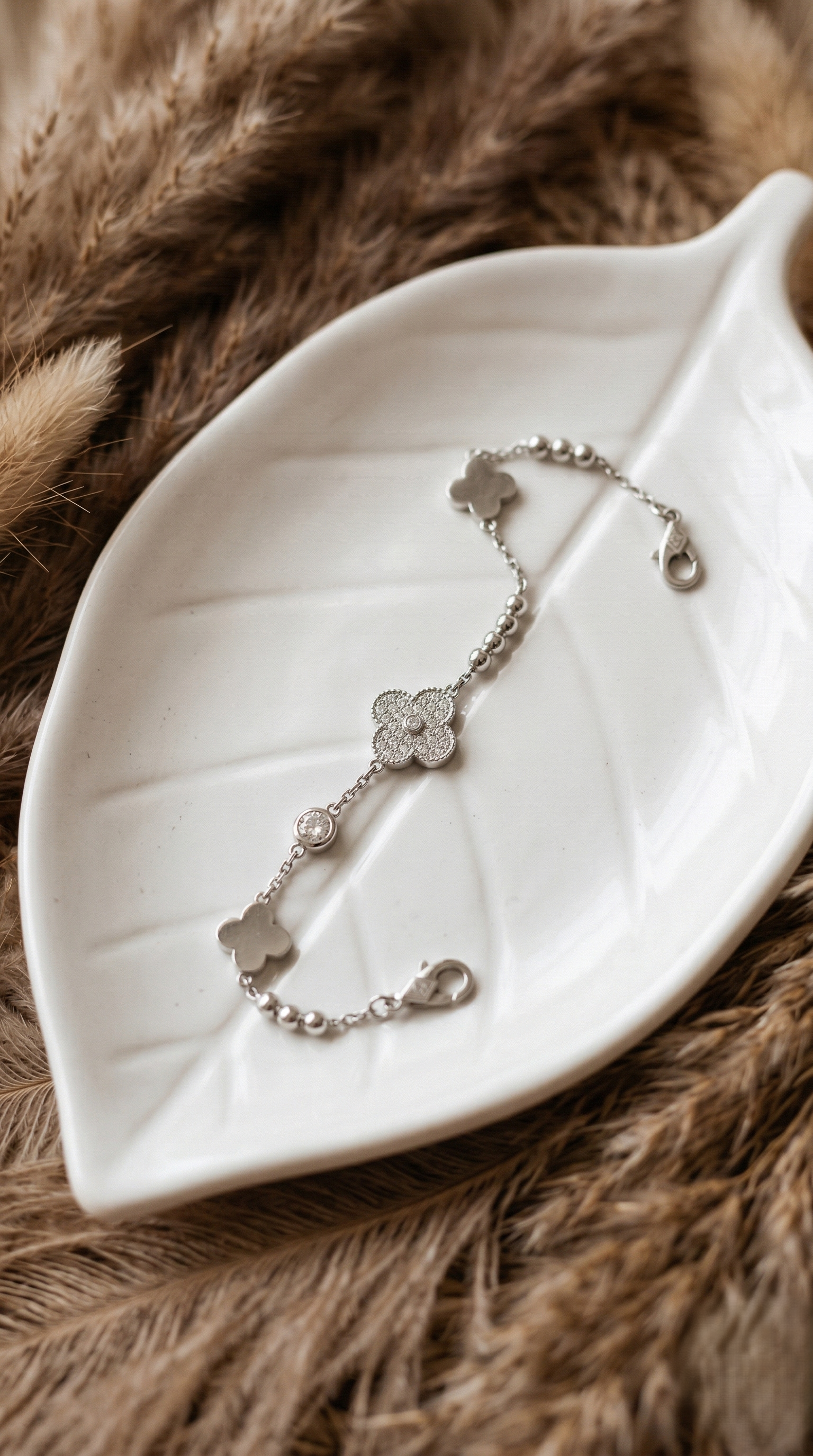 Blossom Charm Silver Bracelet