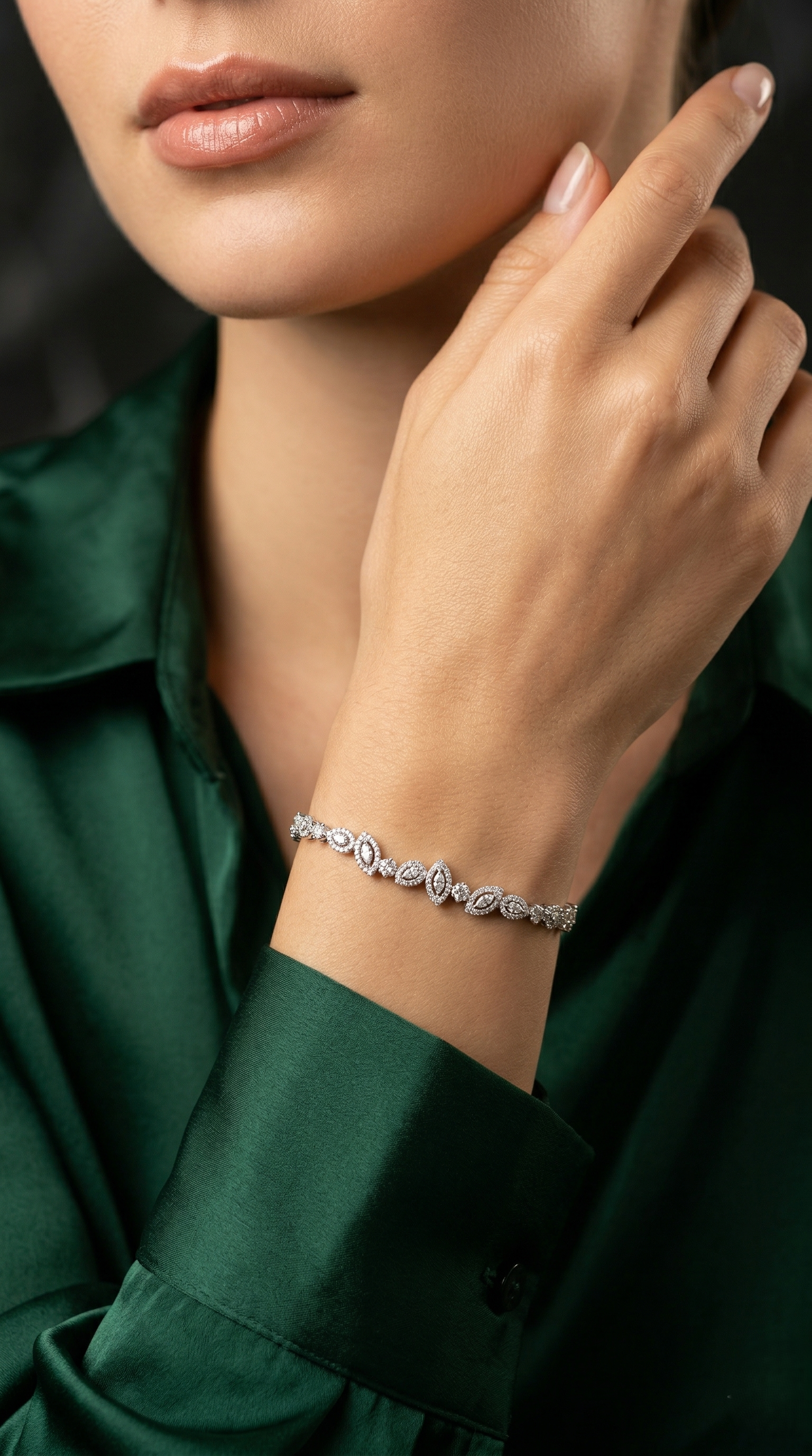 Trinity Layered Charm Bracelet