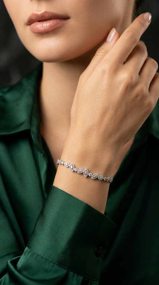 Trinity Layered Charm Bracelet