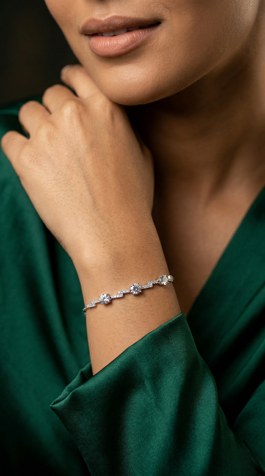 Celeste Spark Zircon Bracelet