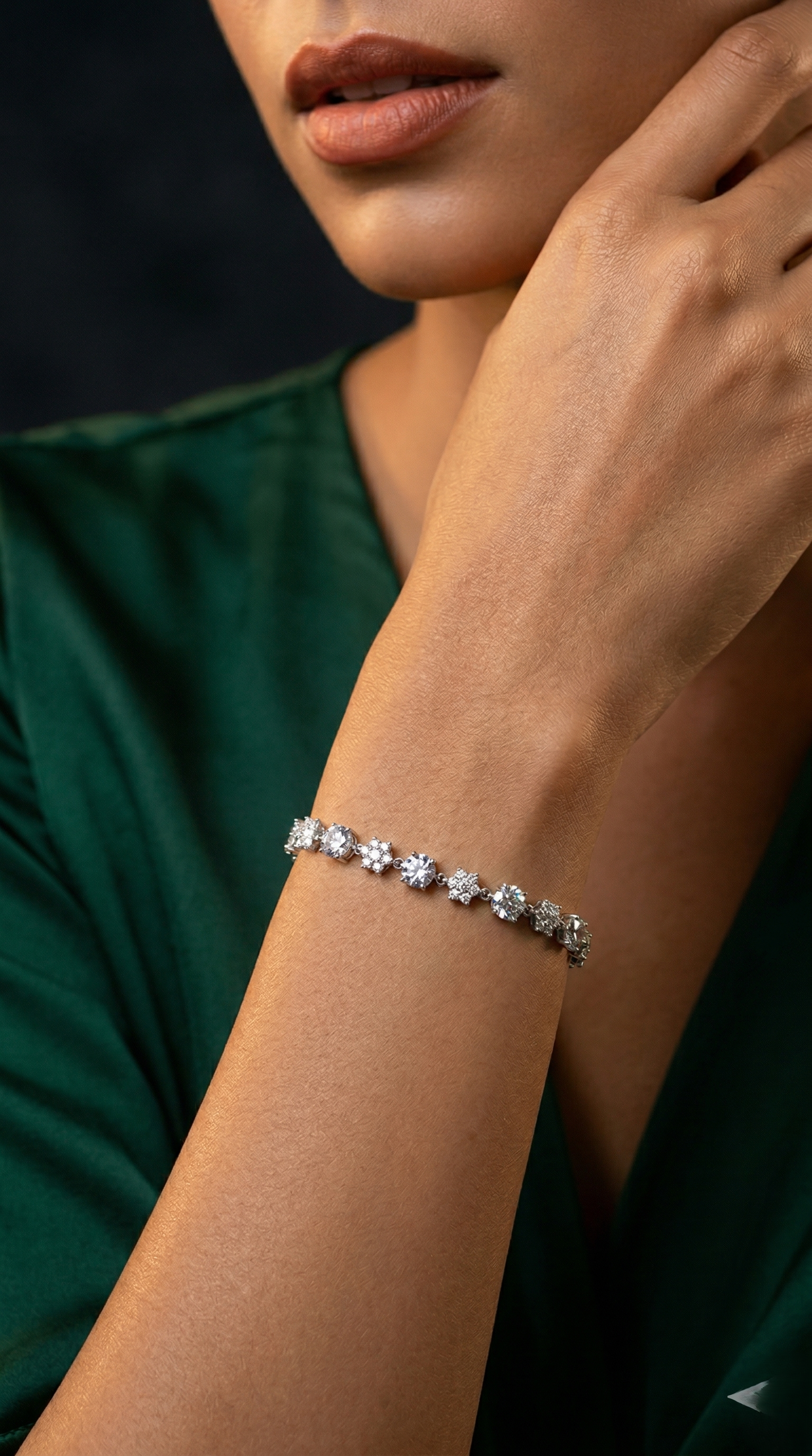 Celeste Sparkle Link Bracelet
