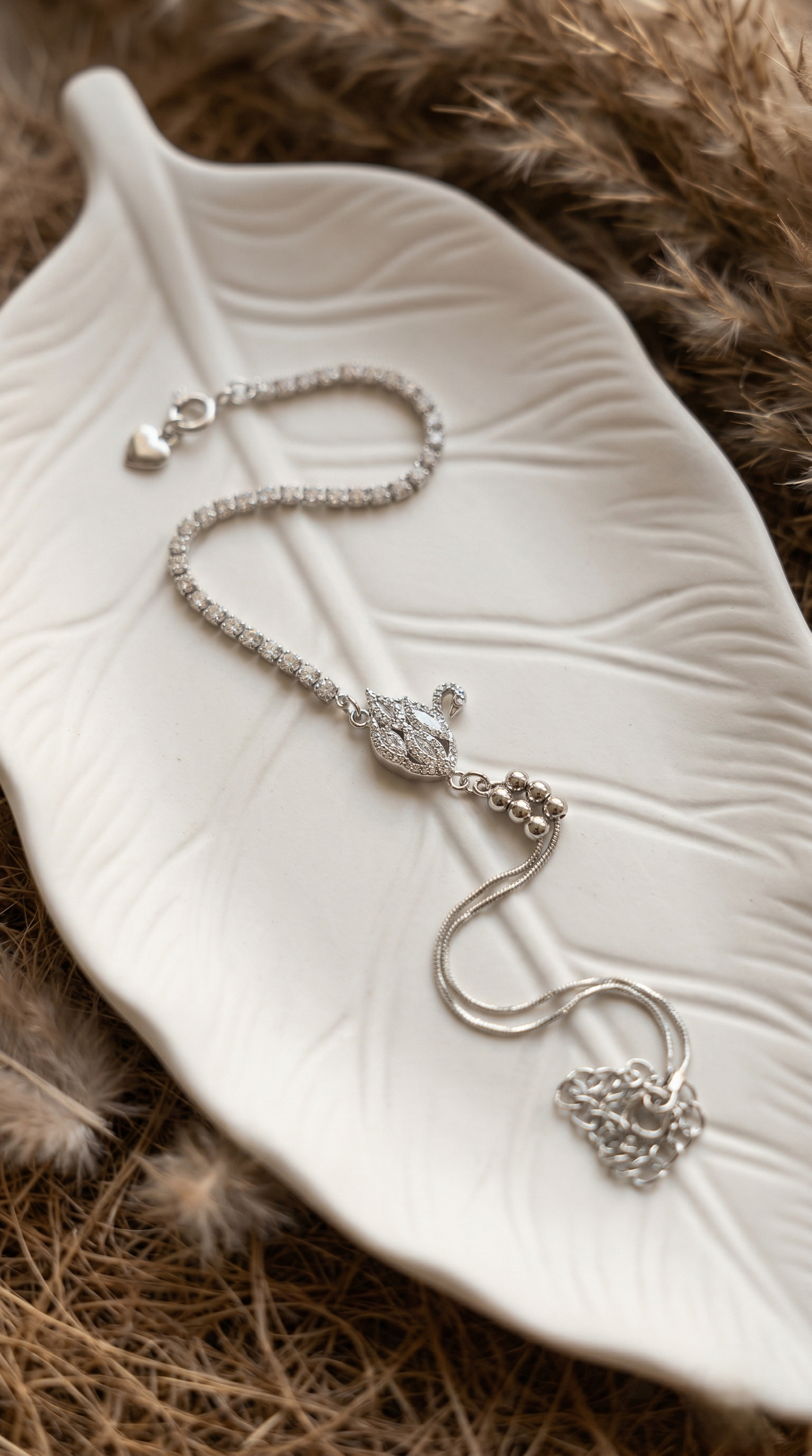 Swan Grace Charm Bracelet