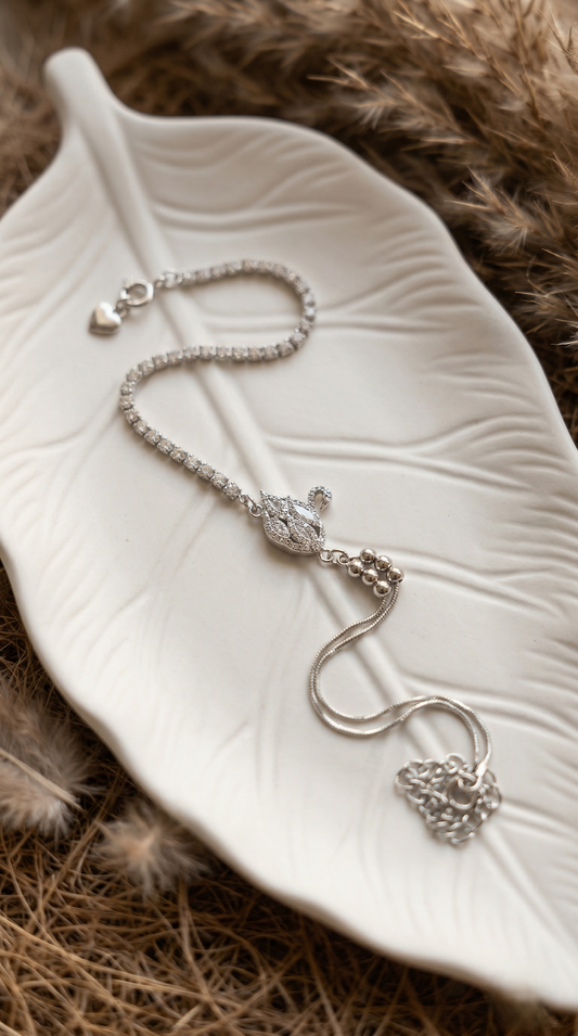 Swan Grace Charm Bracelet