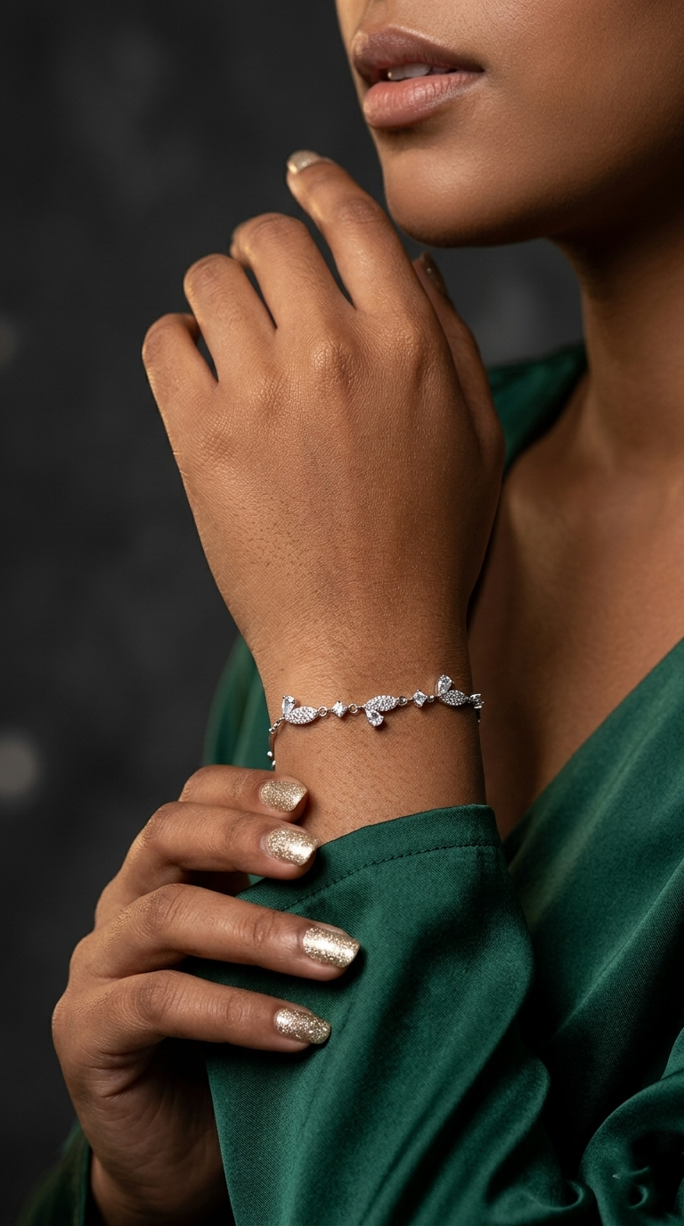 Butterfly Whisper Silver Bracelet