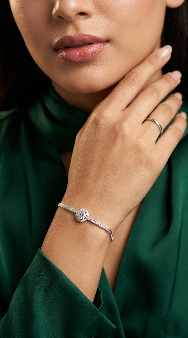 Celestial Bloom Zircon Bracelet