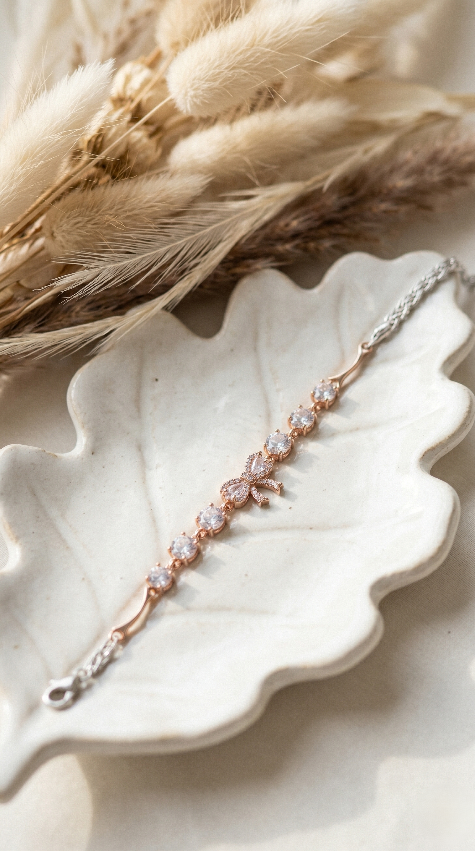 Rose Charm Sparkle Bracelet