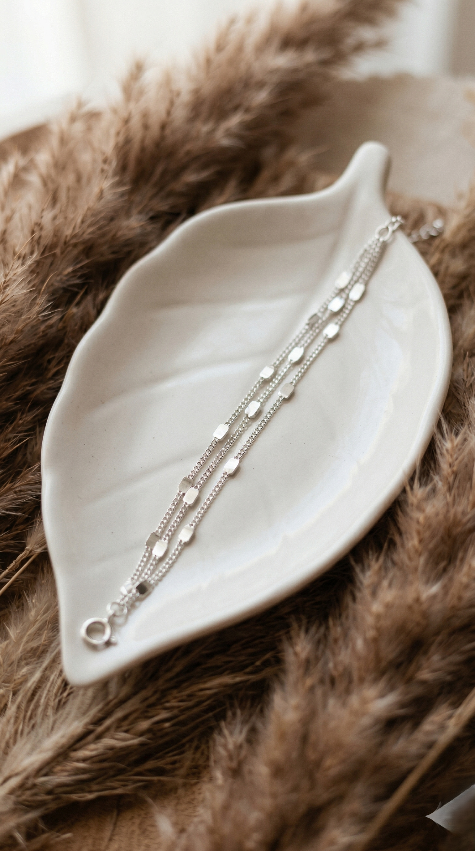 Silver Cascade Multi-Layer Bracelet