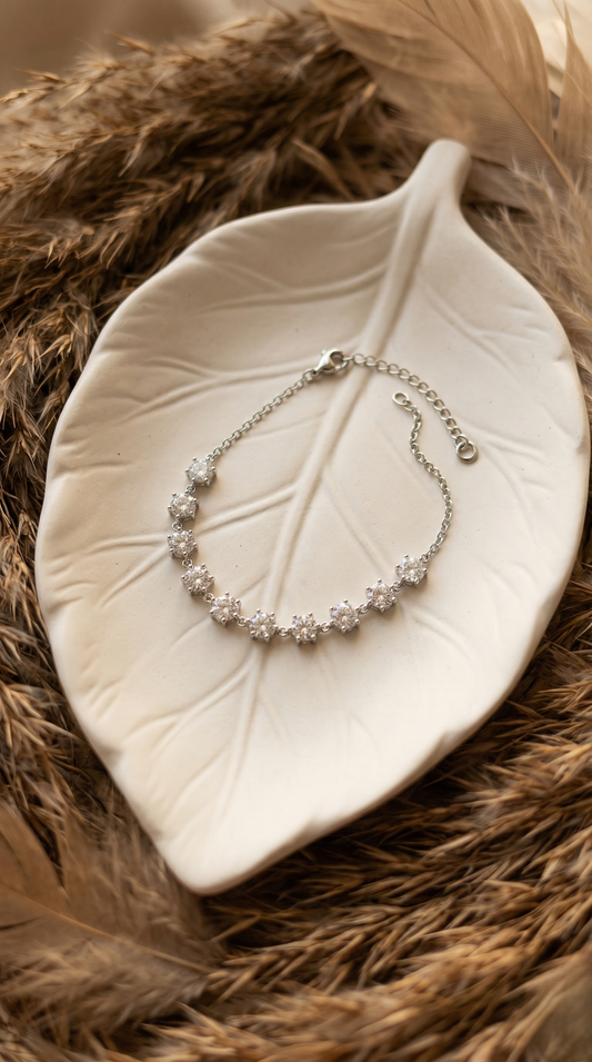 Starlight Bloom Crystal Bracelet