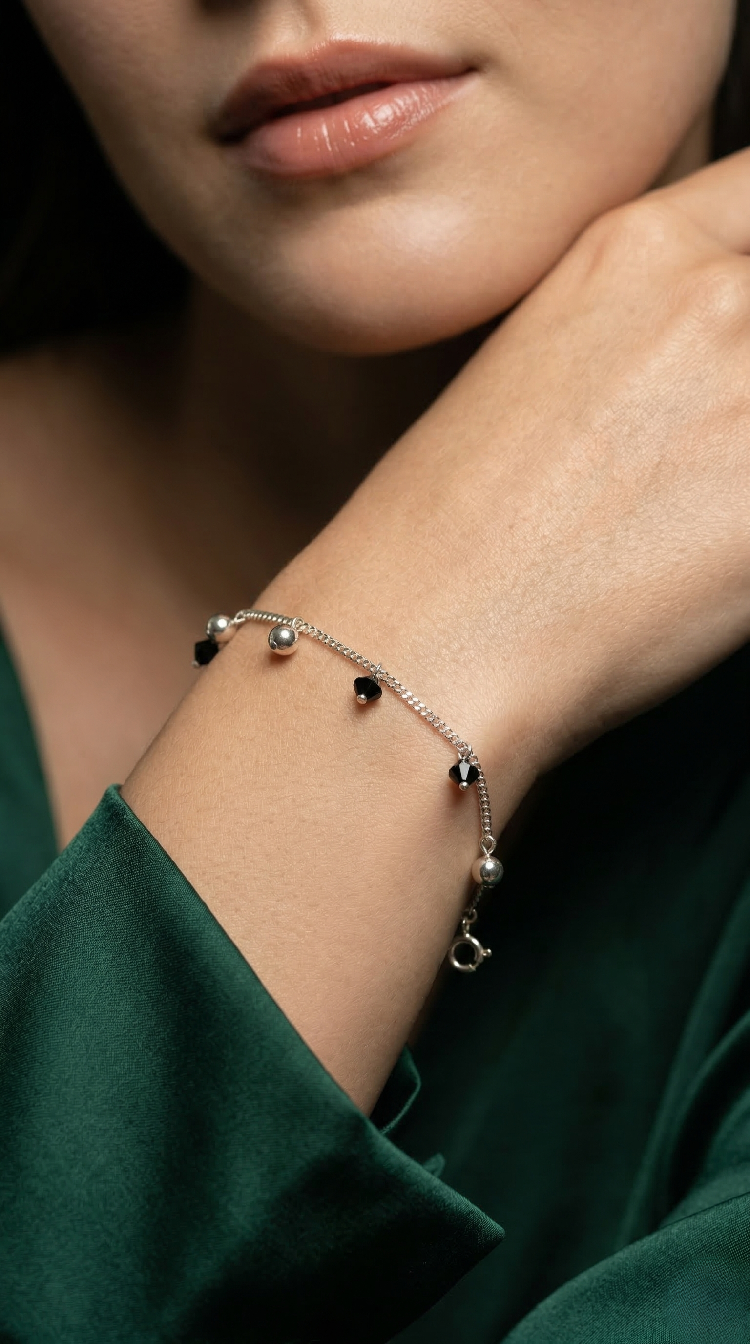 Midnight Charm Minimal Bracelet