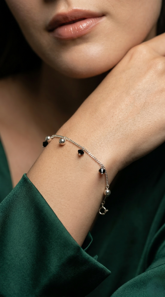 Midnight Charm Minimal Bracelet