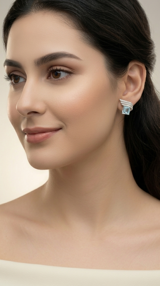 Crystal Cascade Studs