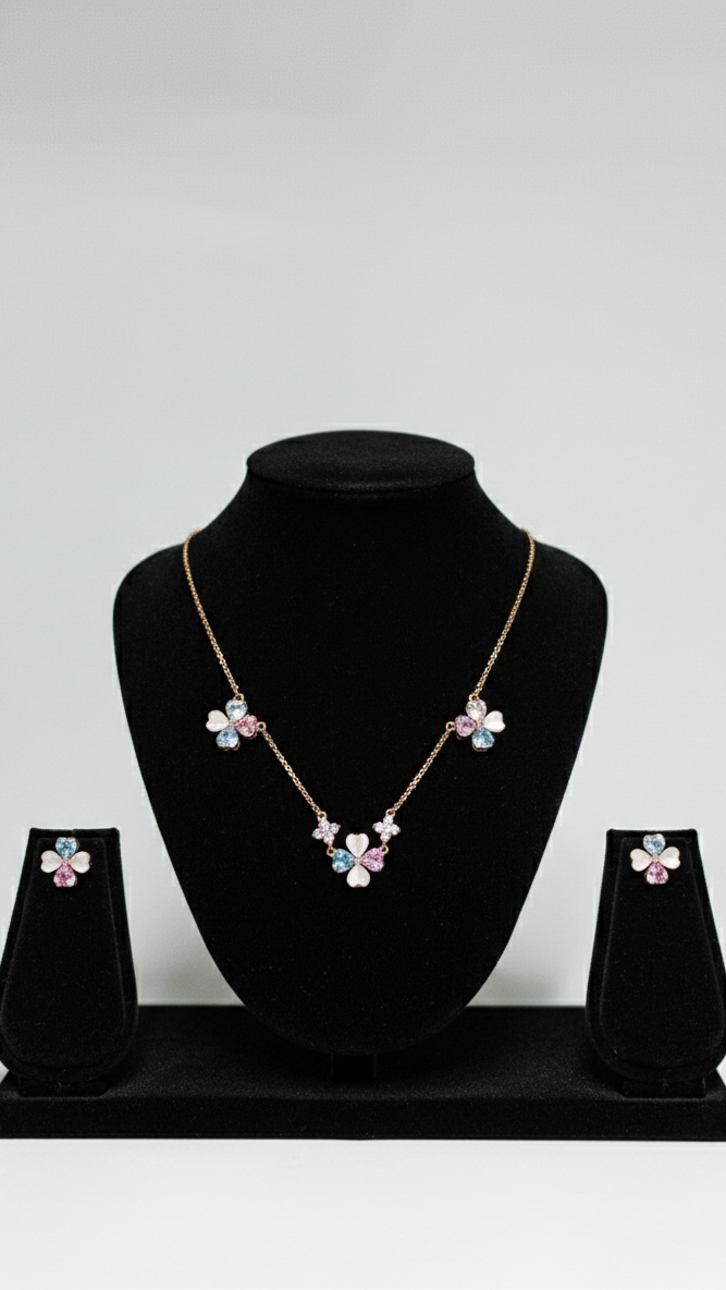 Pastel Blossom Jewelry Set