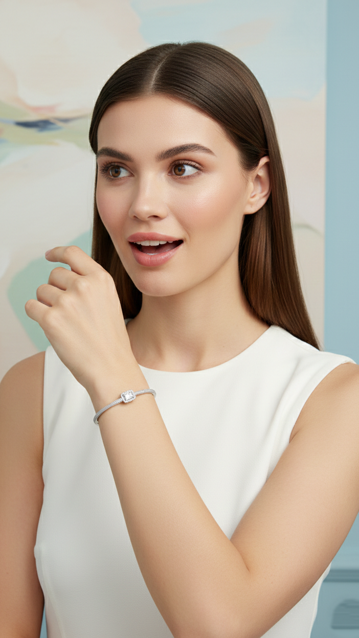 Eterna Spark Solitaire Bracelet