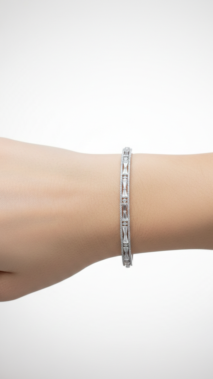 Imperial Line Silver Bracelet