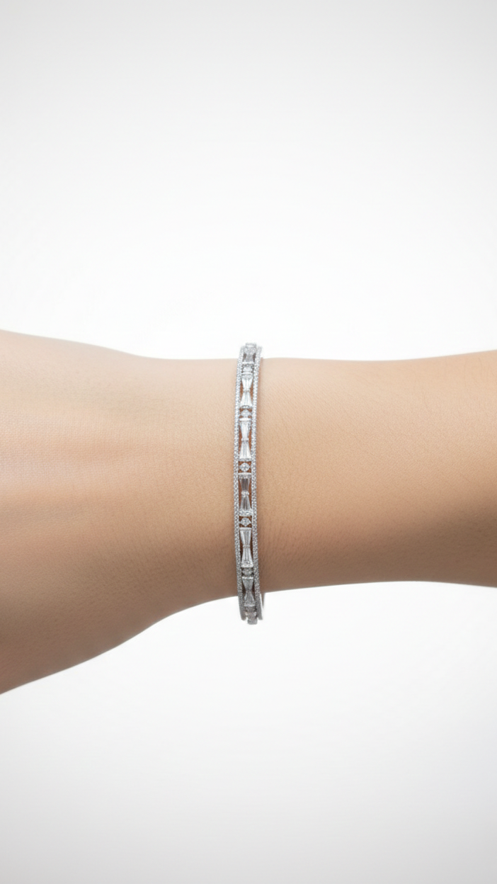 Imperial Line Silver Bracelet