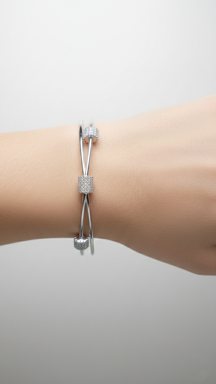 Luxury Dual Wire Zircon Bracelet