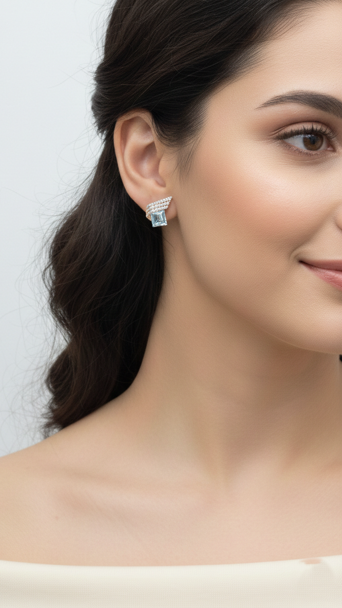 Crystal Cascade Studs
