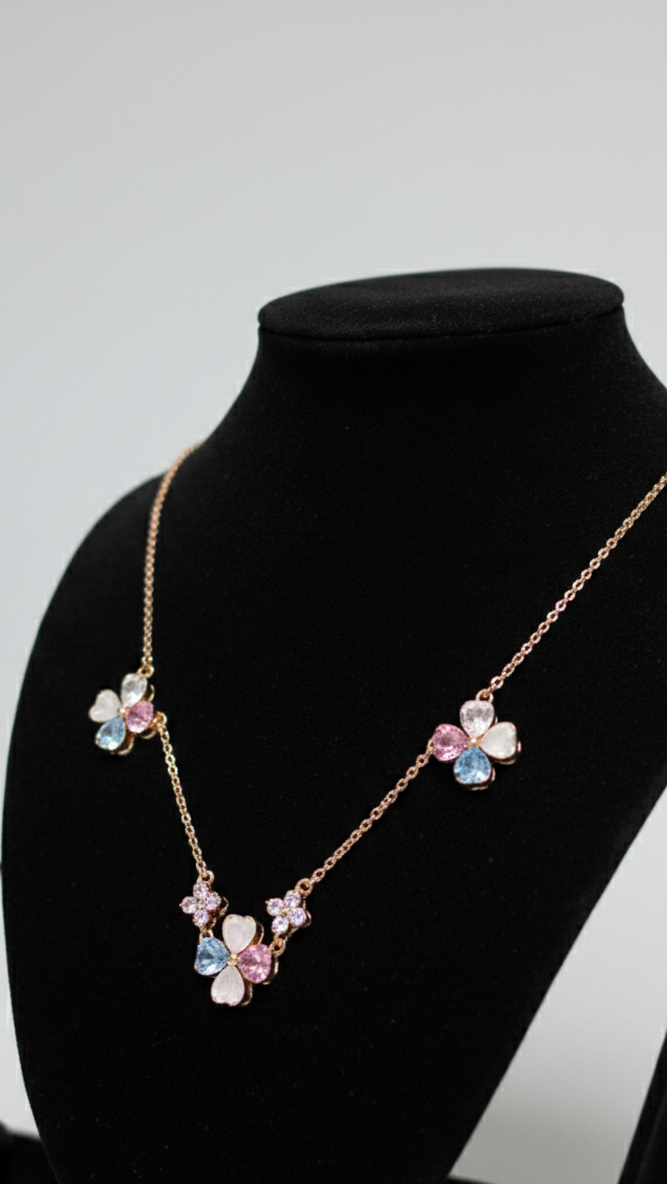 Pastel Blossom Jewelry Set