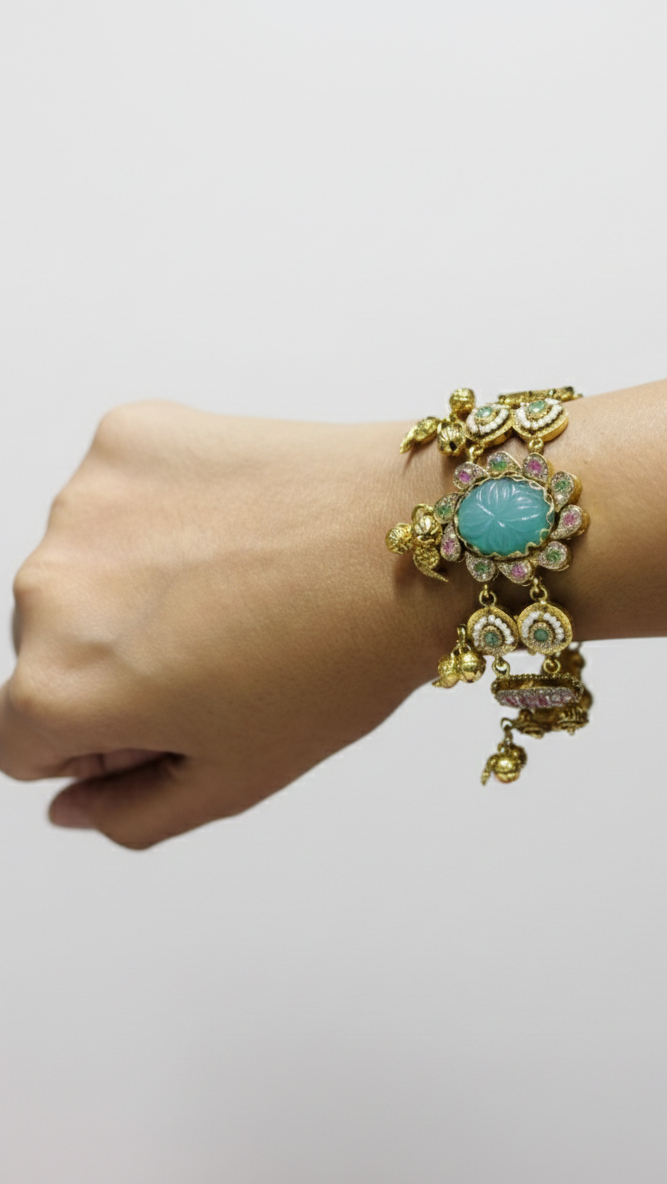 Maharani aqua bloom Bracelet